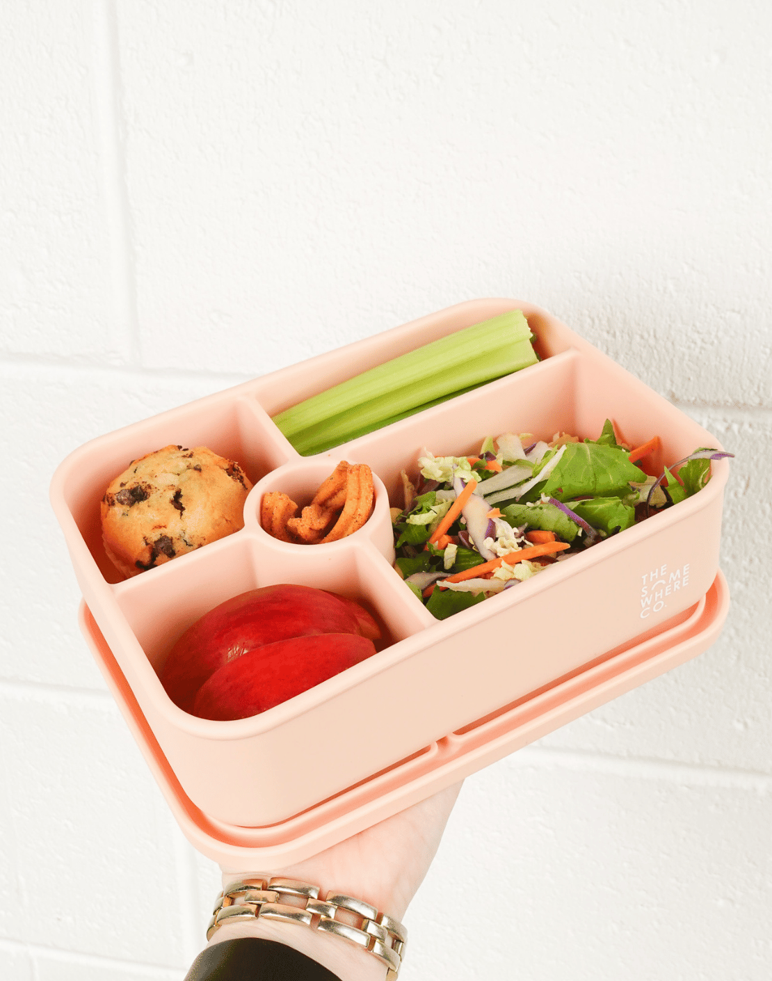 Blush Large Silicone Bento Lunch Box (PRE-ORDER)
