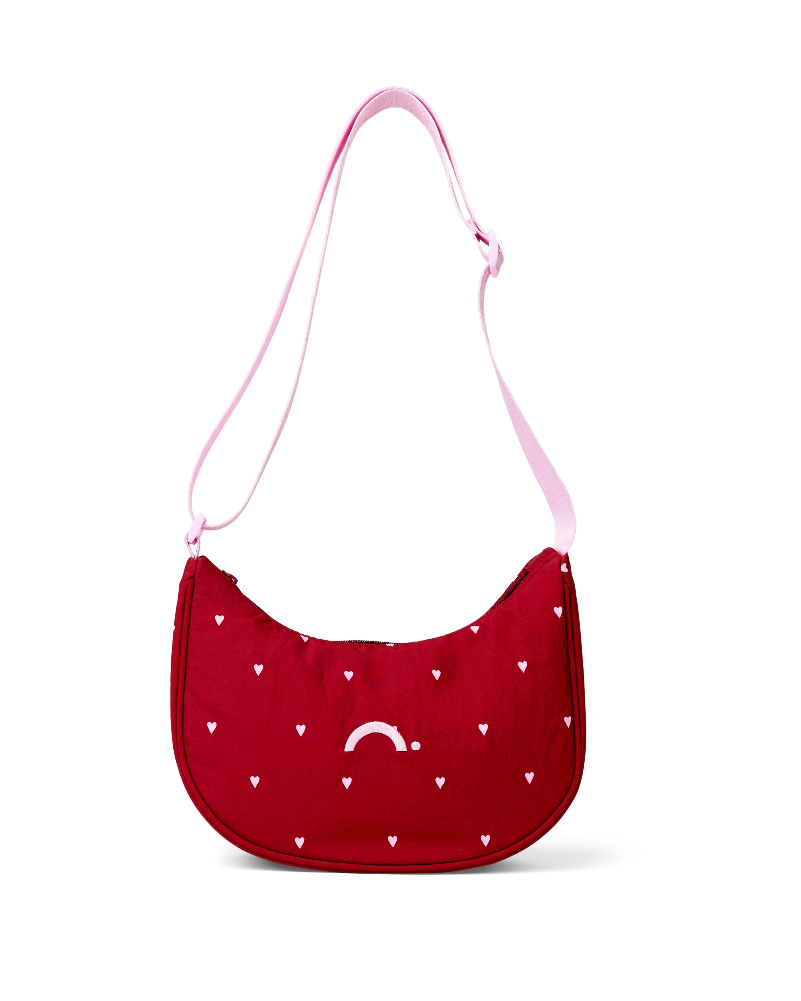 Queen of Hearts Small Crescent Bag