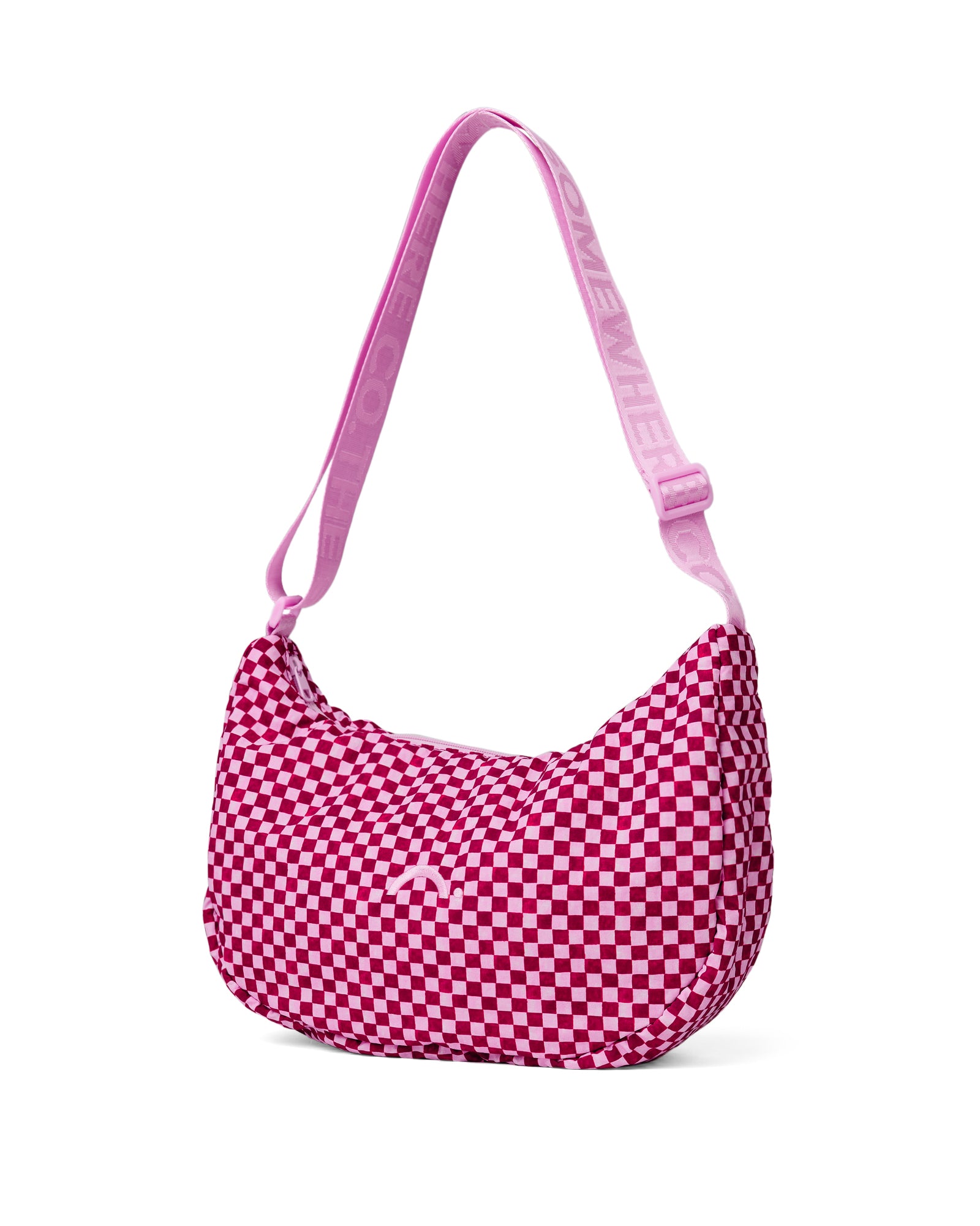 Crimson Haze Medium Crescent Bag