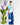 Blue Buy Myself Flowers Oversized Tee