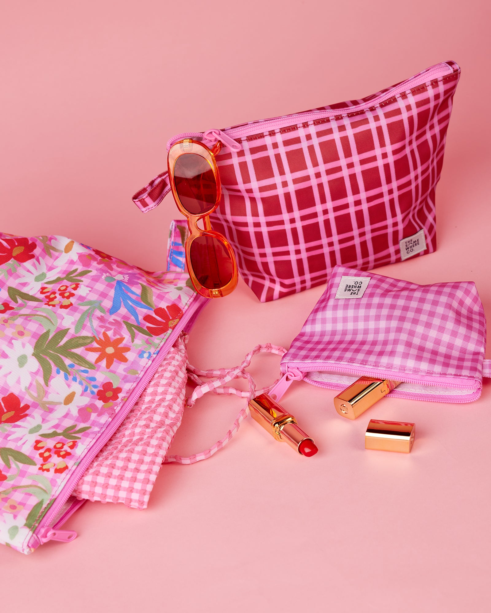 Flowerburst Handy Pouch Trio