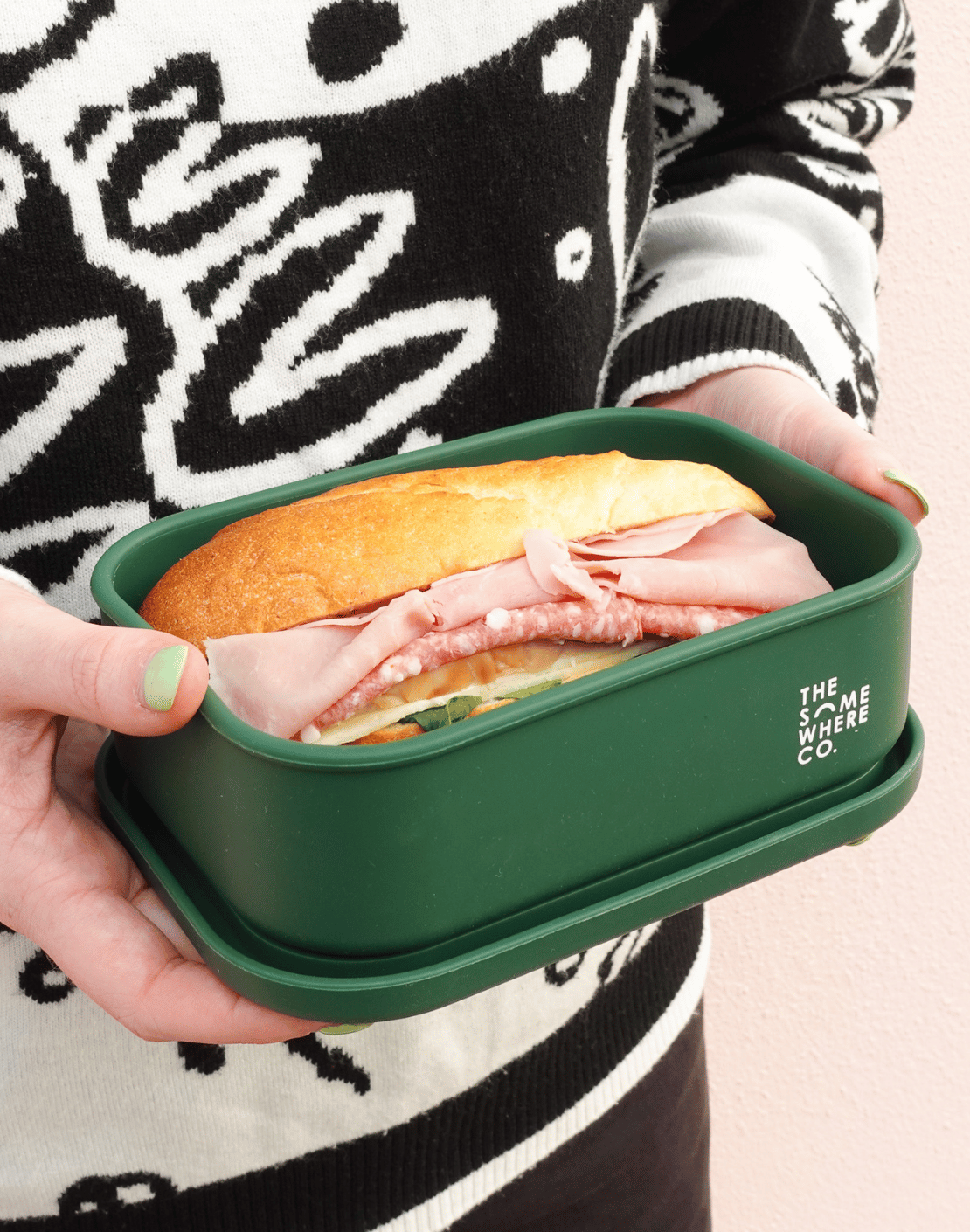 Forest Green Silicone Lunch Box
