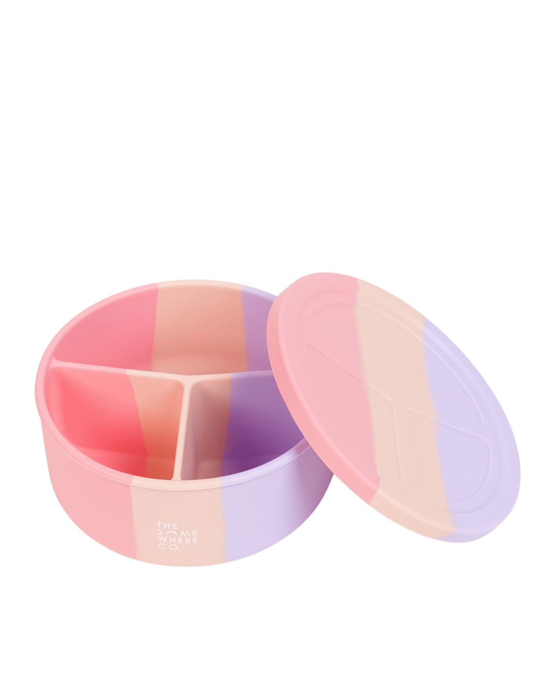 Cotton Candy Round Silicone Bento Lunch Box