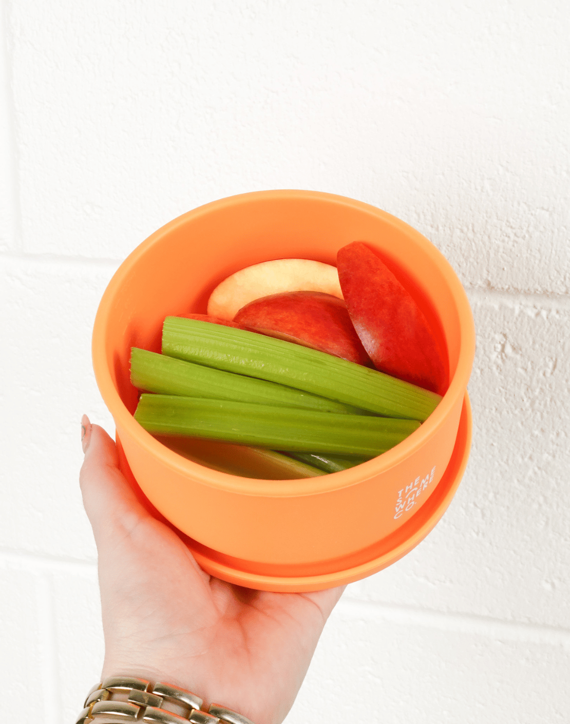 Apricot Round Silicone Lunch Box