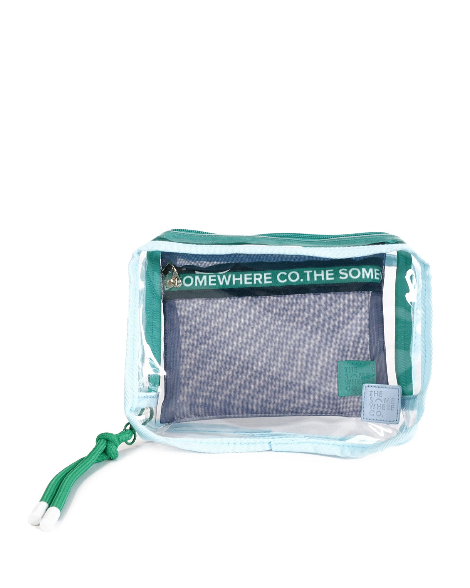 Baby Blue & Green Cheeky Cosmetic Case