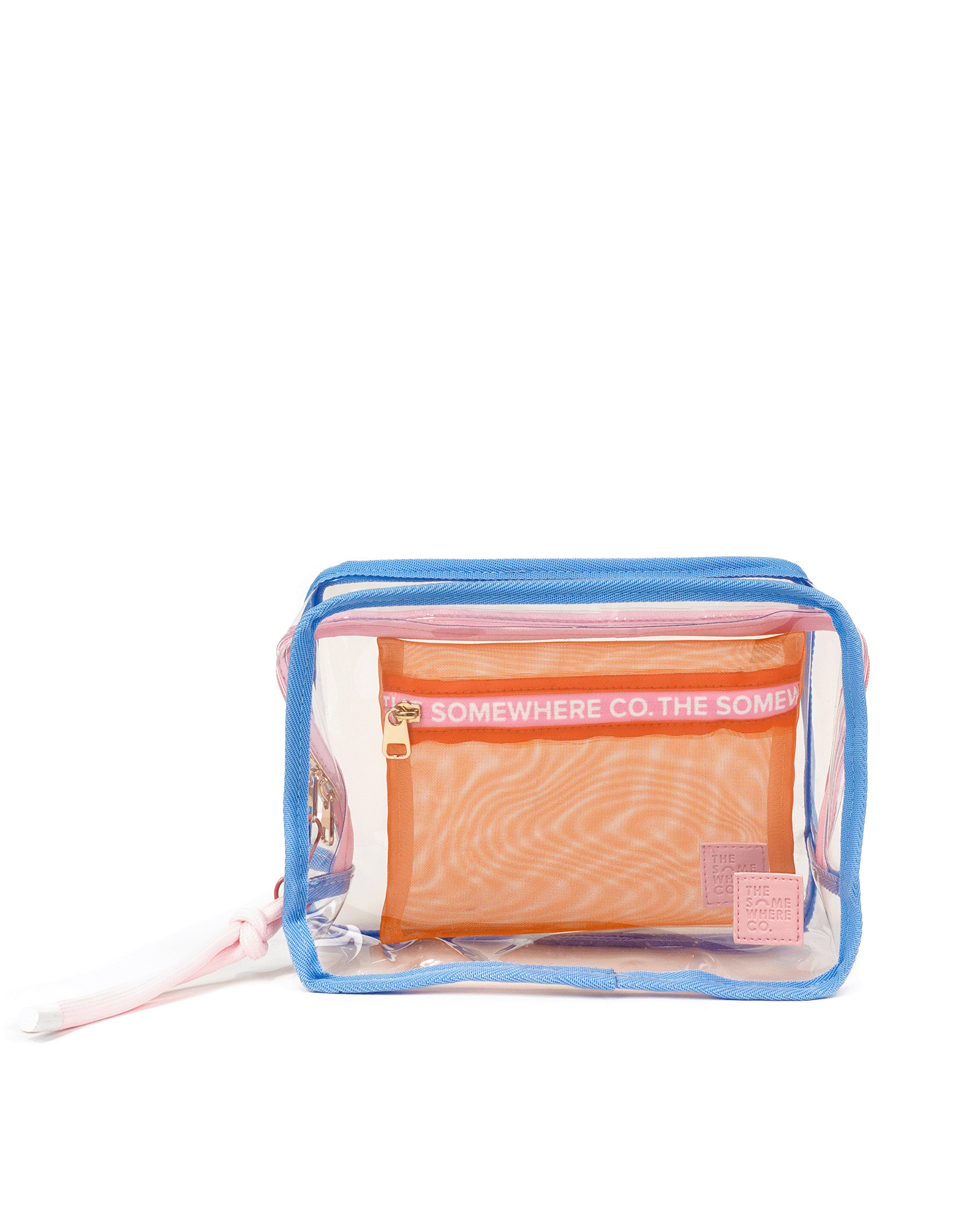 Blue & Pink Cheeky Cosmetic Case