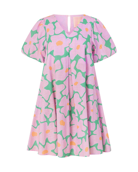 Florence Mini Dress - Blossom – The Somewhere Co. AUS