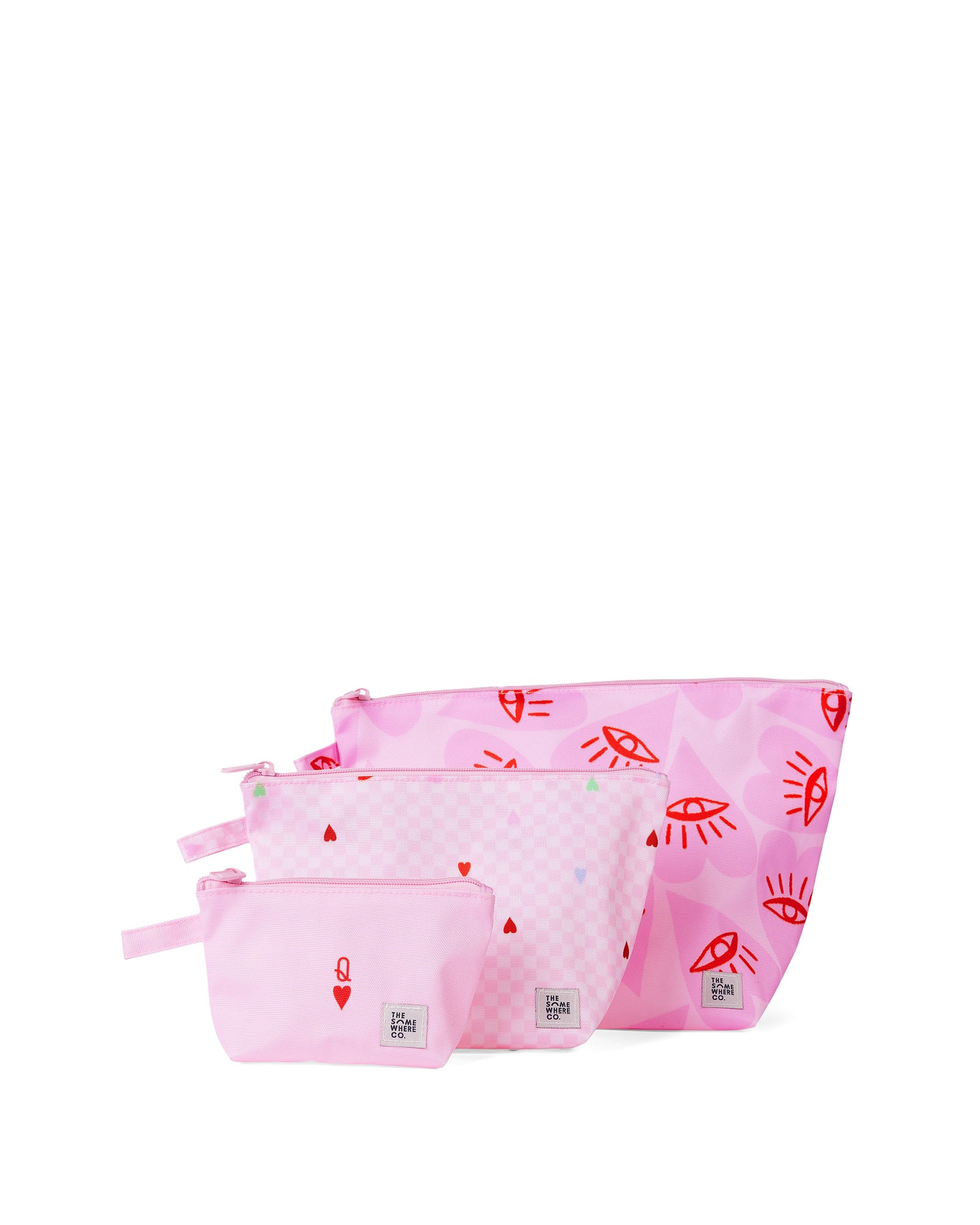 Queen of Hearts Handy Pouch Trio