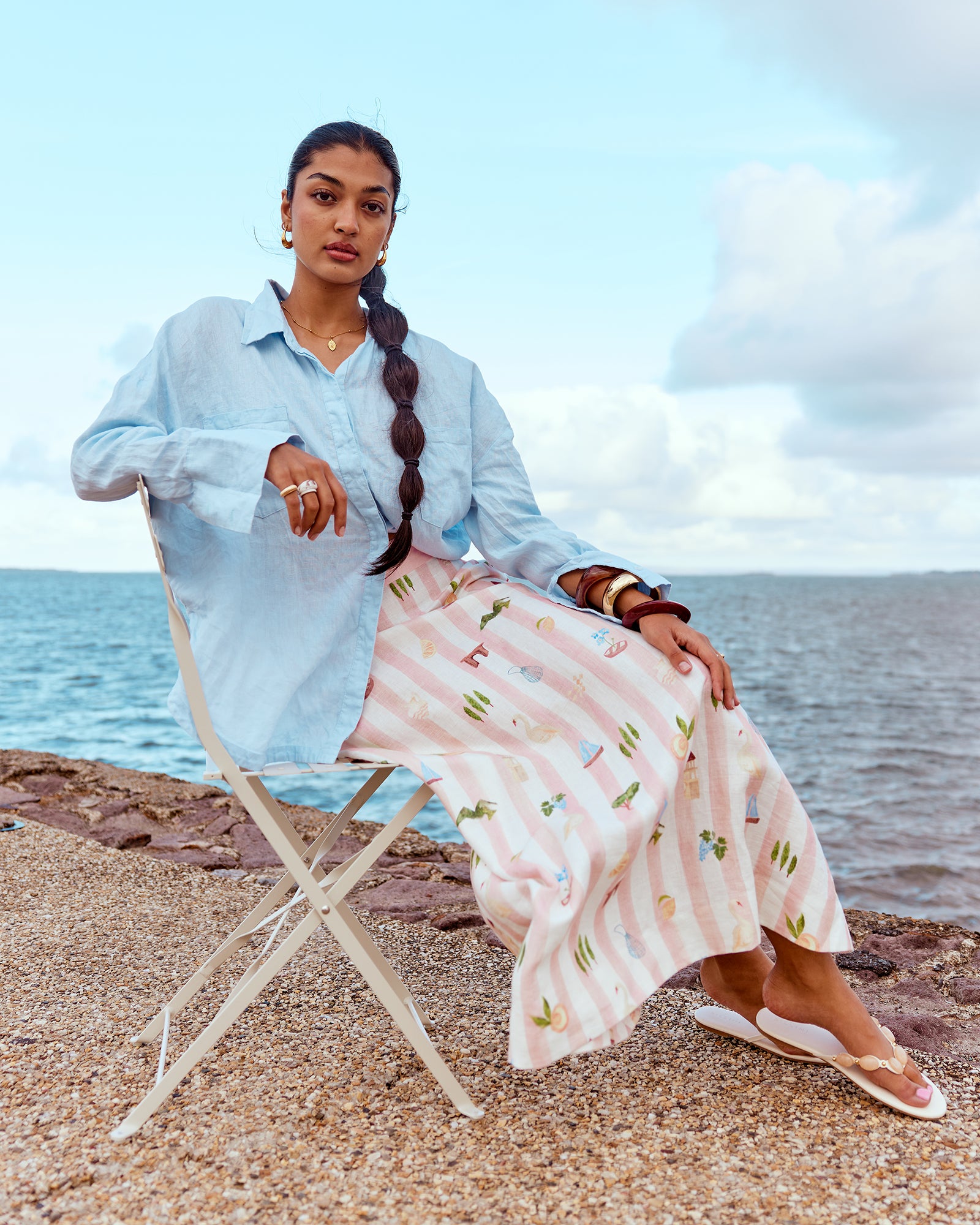 Boat Days Maxi Skirt