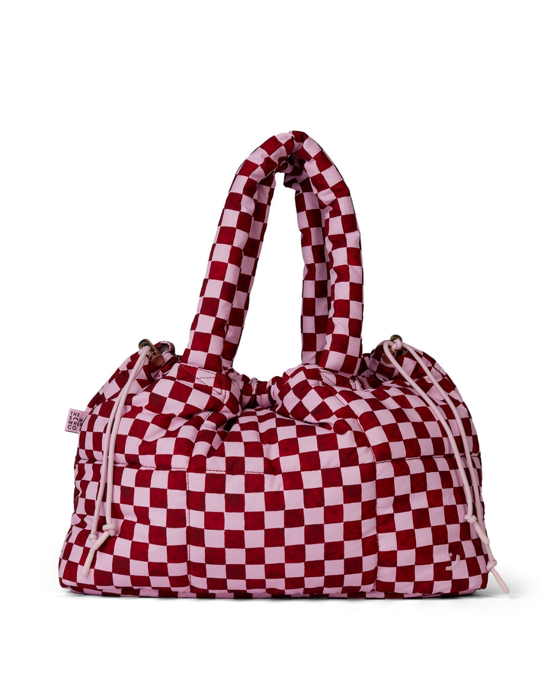 Crimson Haze Marshmallow Midi Tote