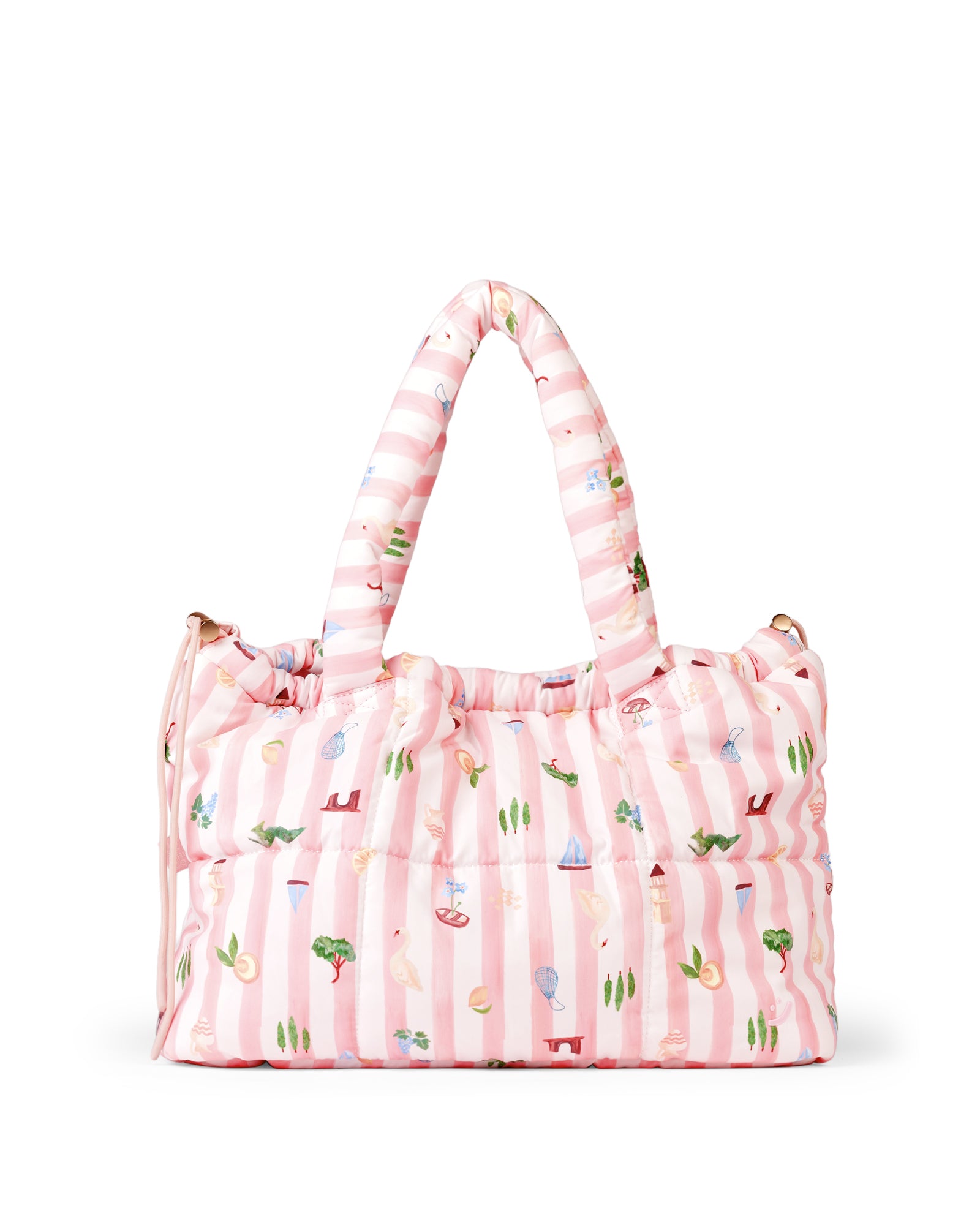 Boat Days Marshmallow Midi Tote