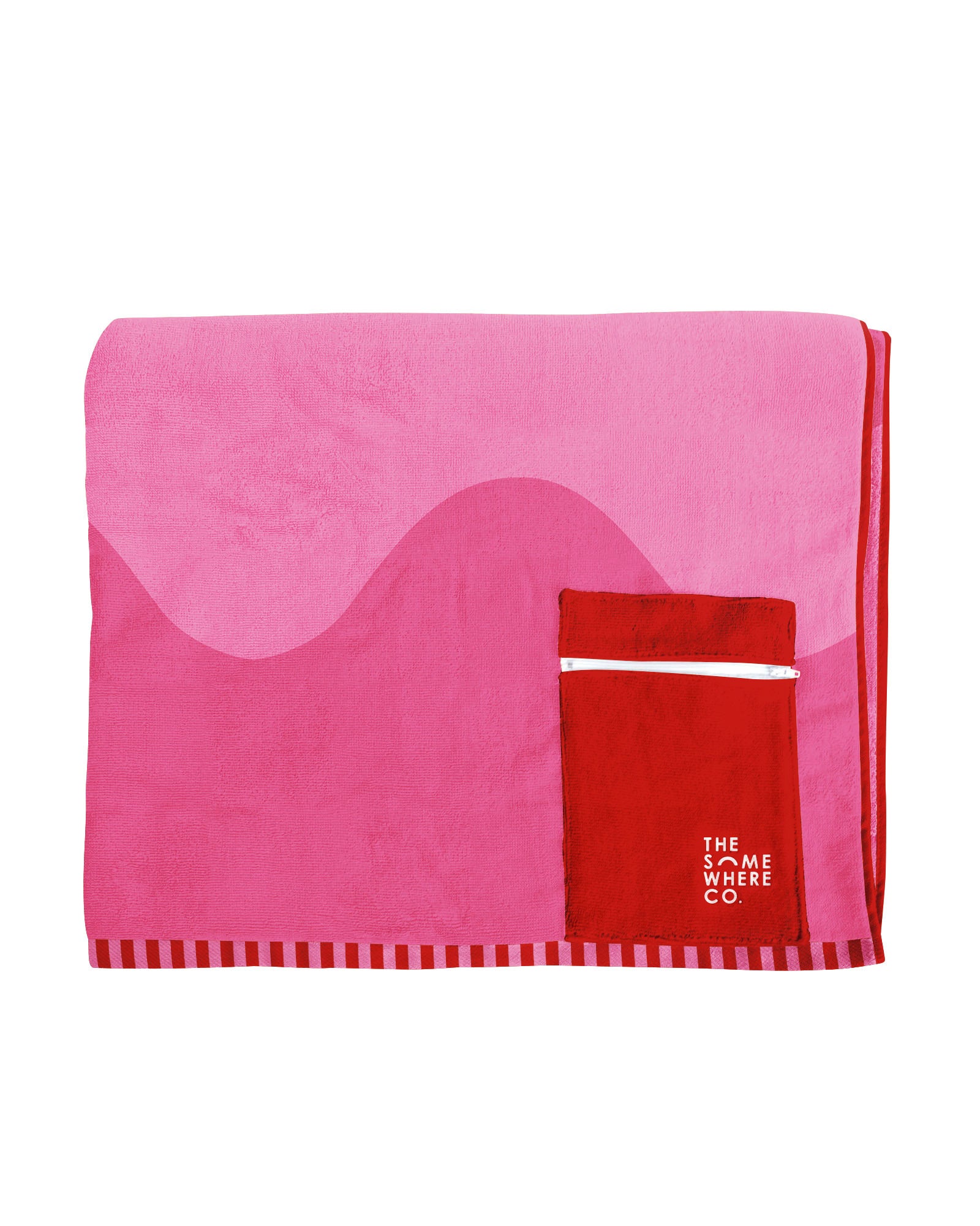 Raspberry Jelly Premium Cotton Beach Towel