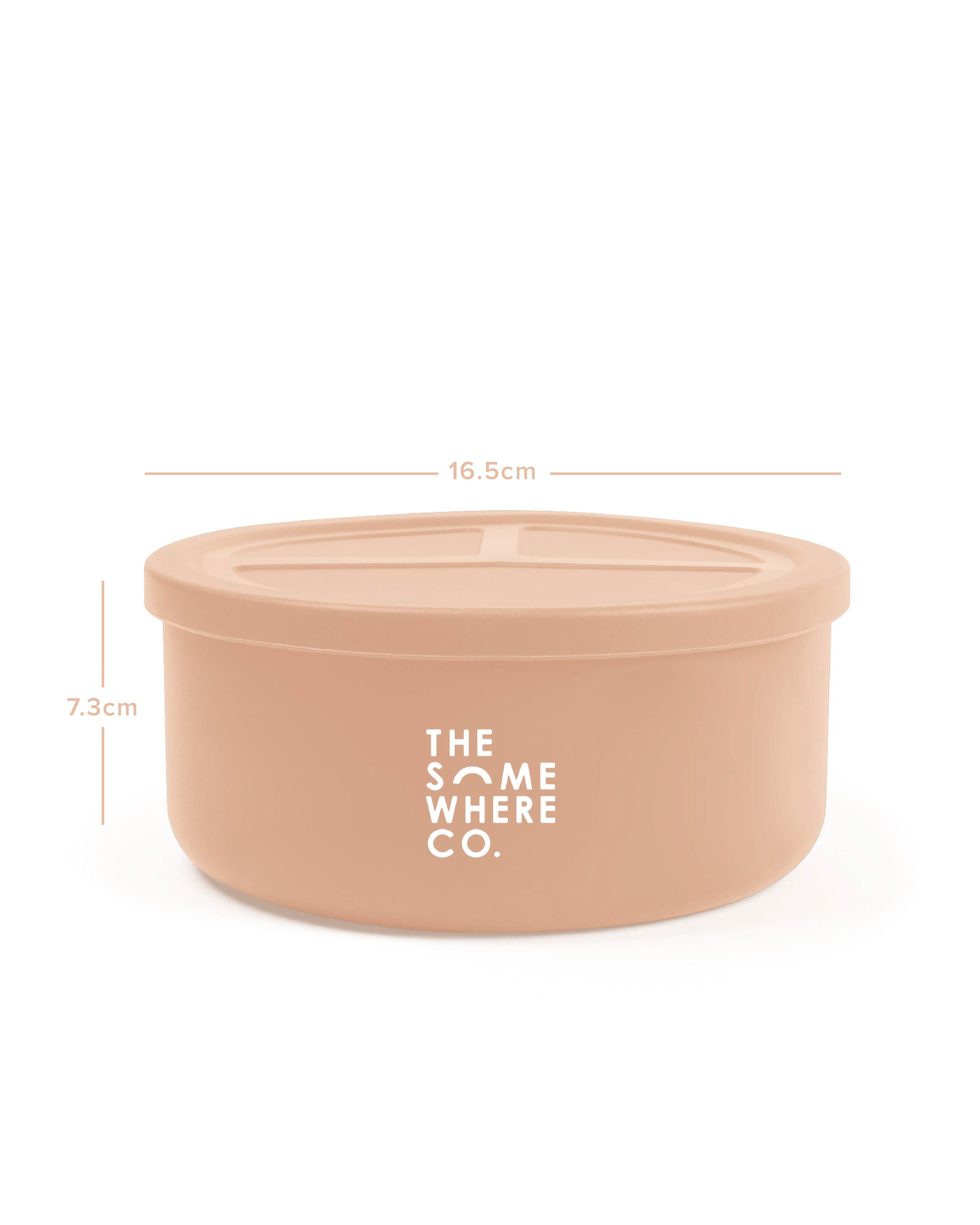 Blush Round Silicone Bento Lunch Box