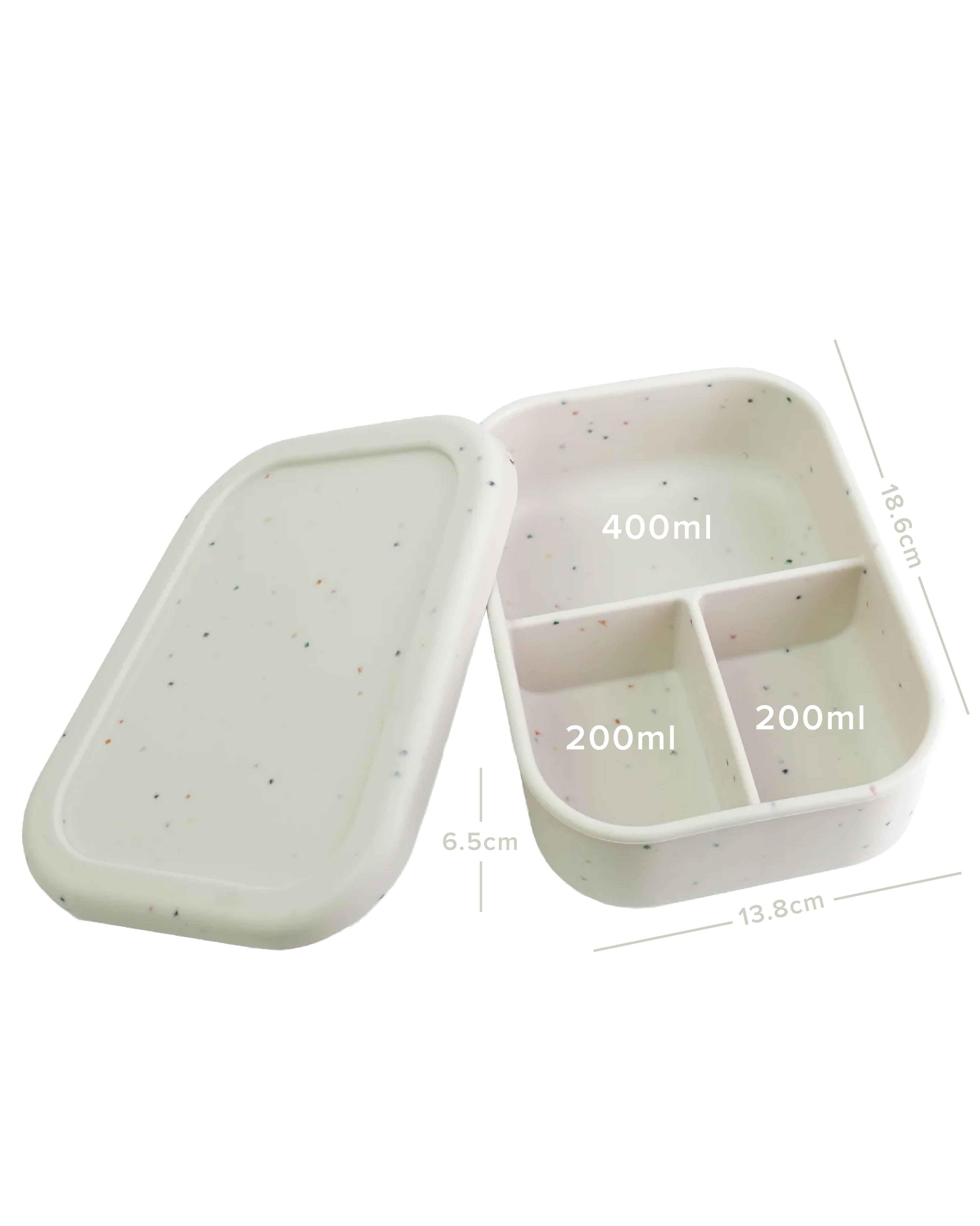 Speckled Silicone Bento Lunch Box