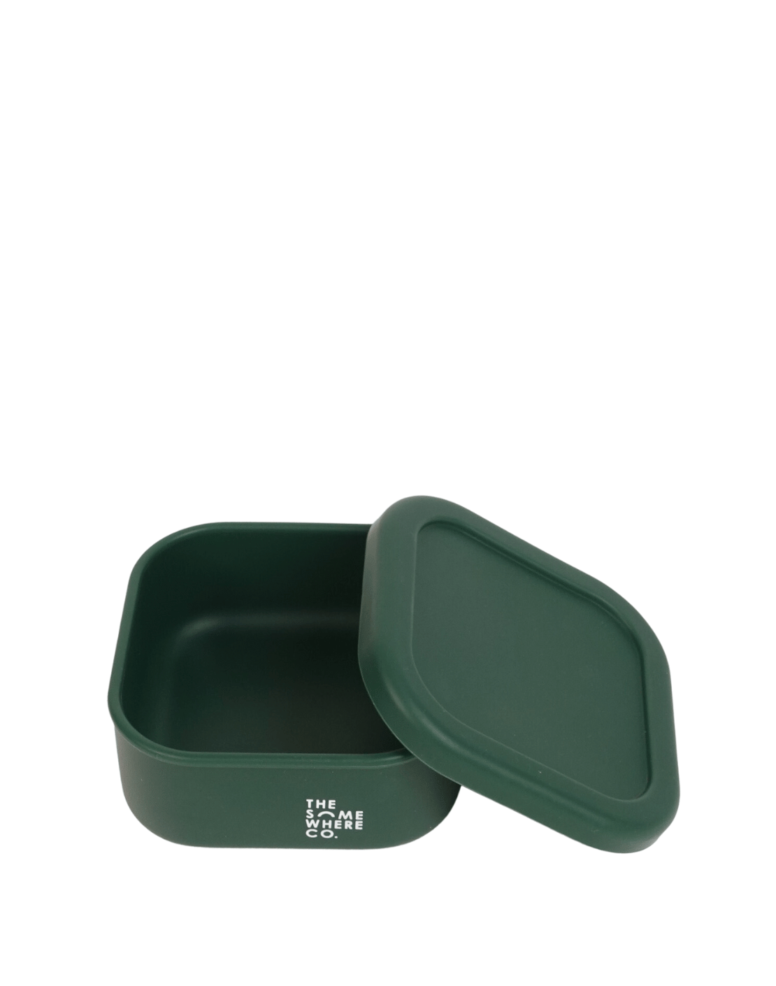 Forest Green Square Silicone Lunch Box