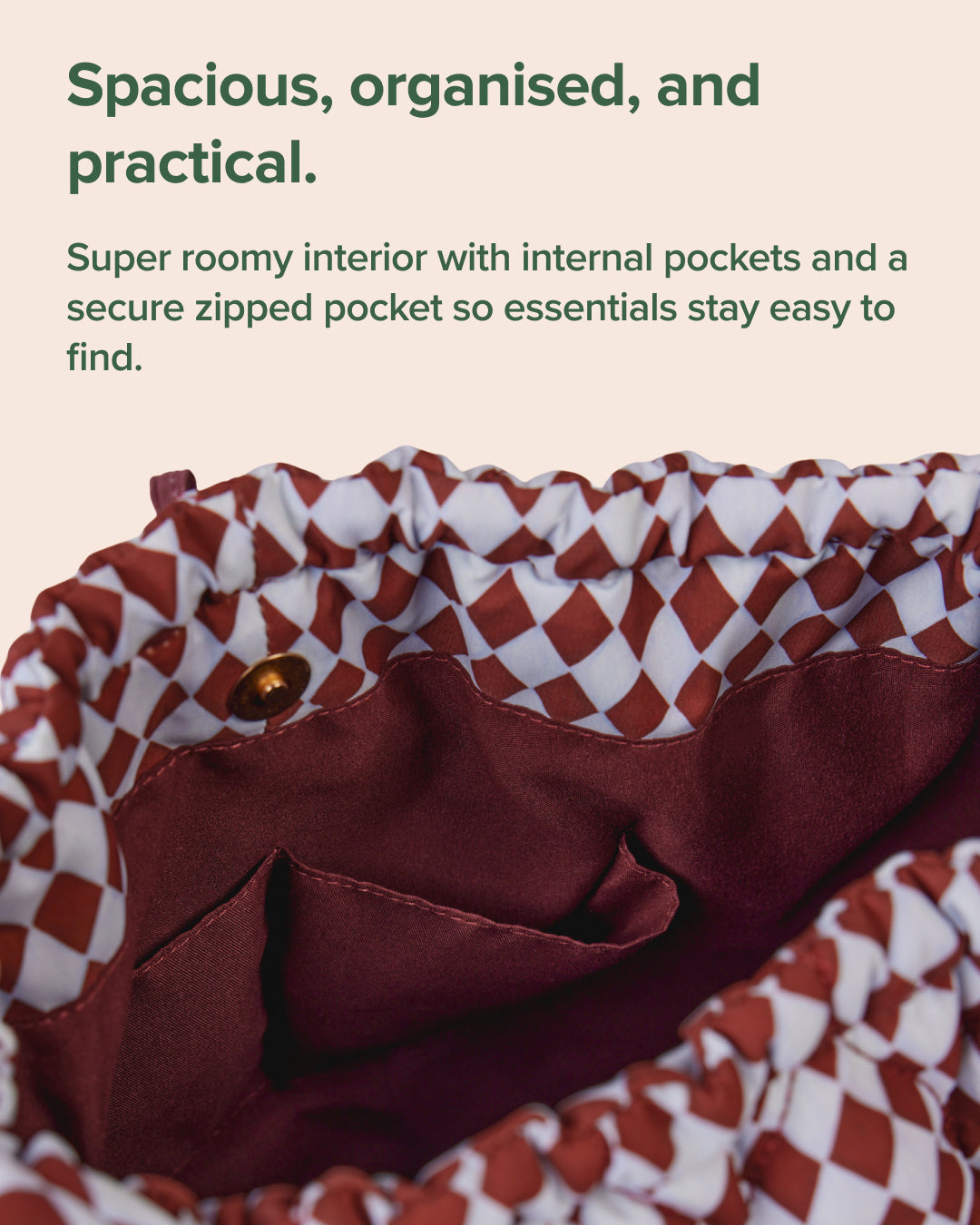 Chestnut - Quilted Shoulder Bag – The Somewhere Co. AUS