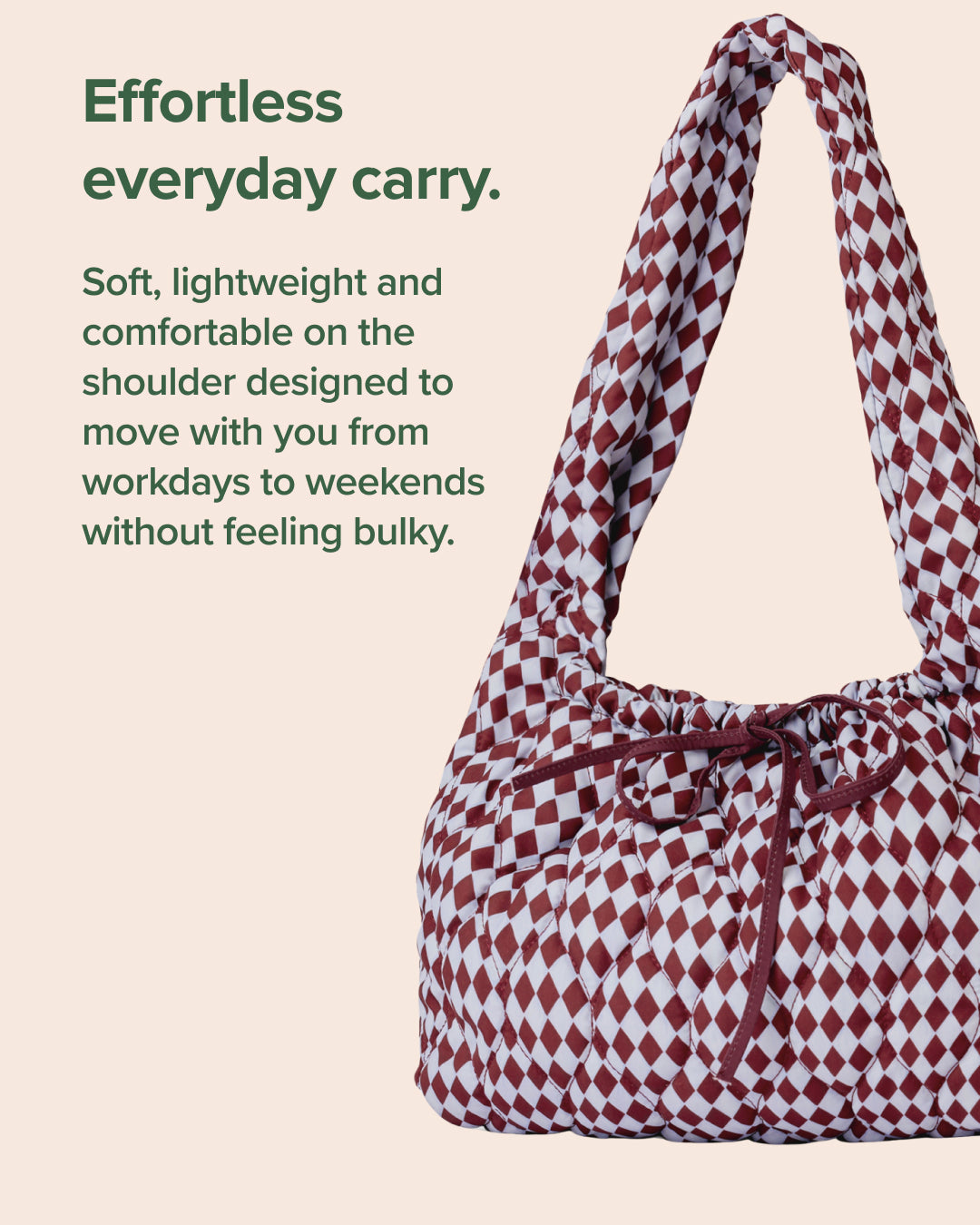 Chestnut - Quilted Shoulder Bag – The Somewhere Co. AUS