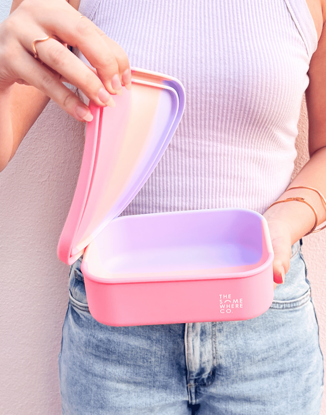 Cotton Candy Silicone Lunch Box