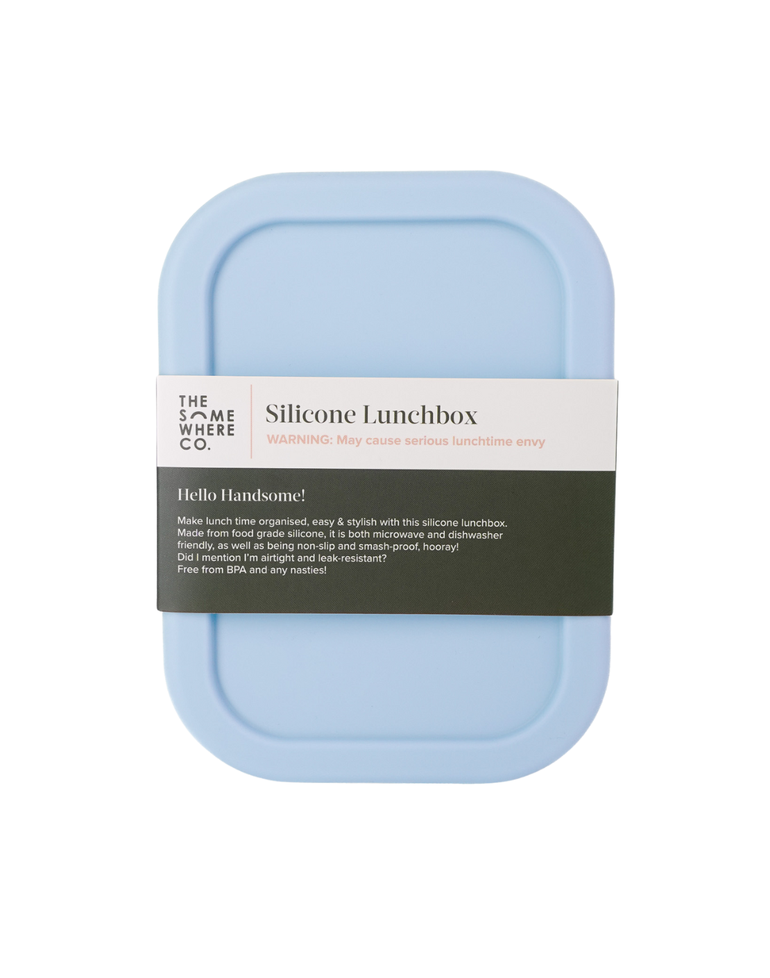Powder Lunch Container Powder Blue Silicone Lunch Box – The Somewhere Co. AUS