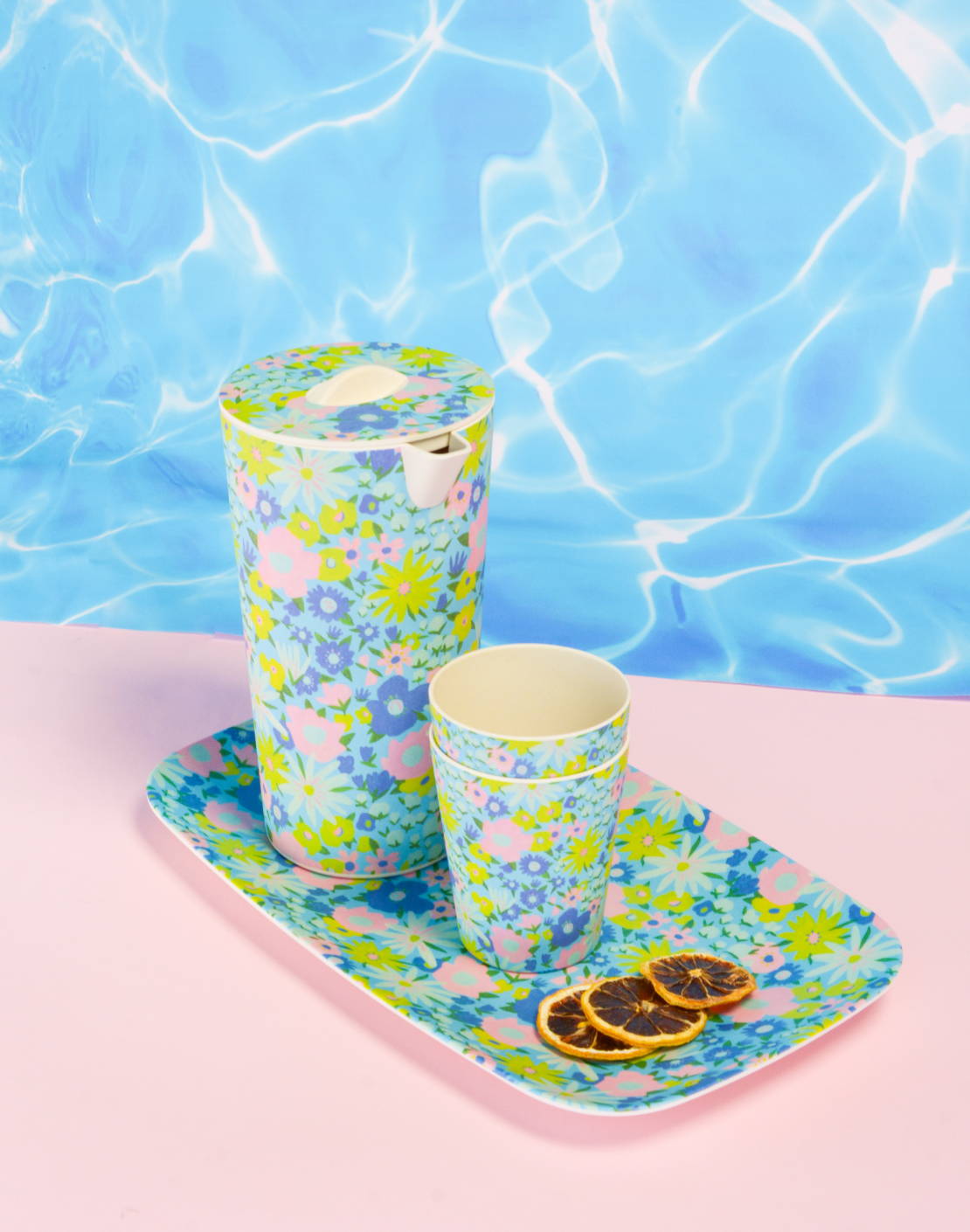 Posy Skies Bamboo Melamine Platter