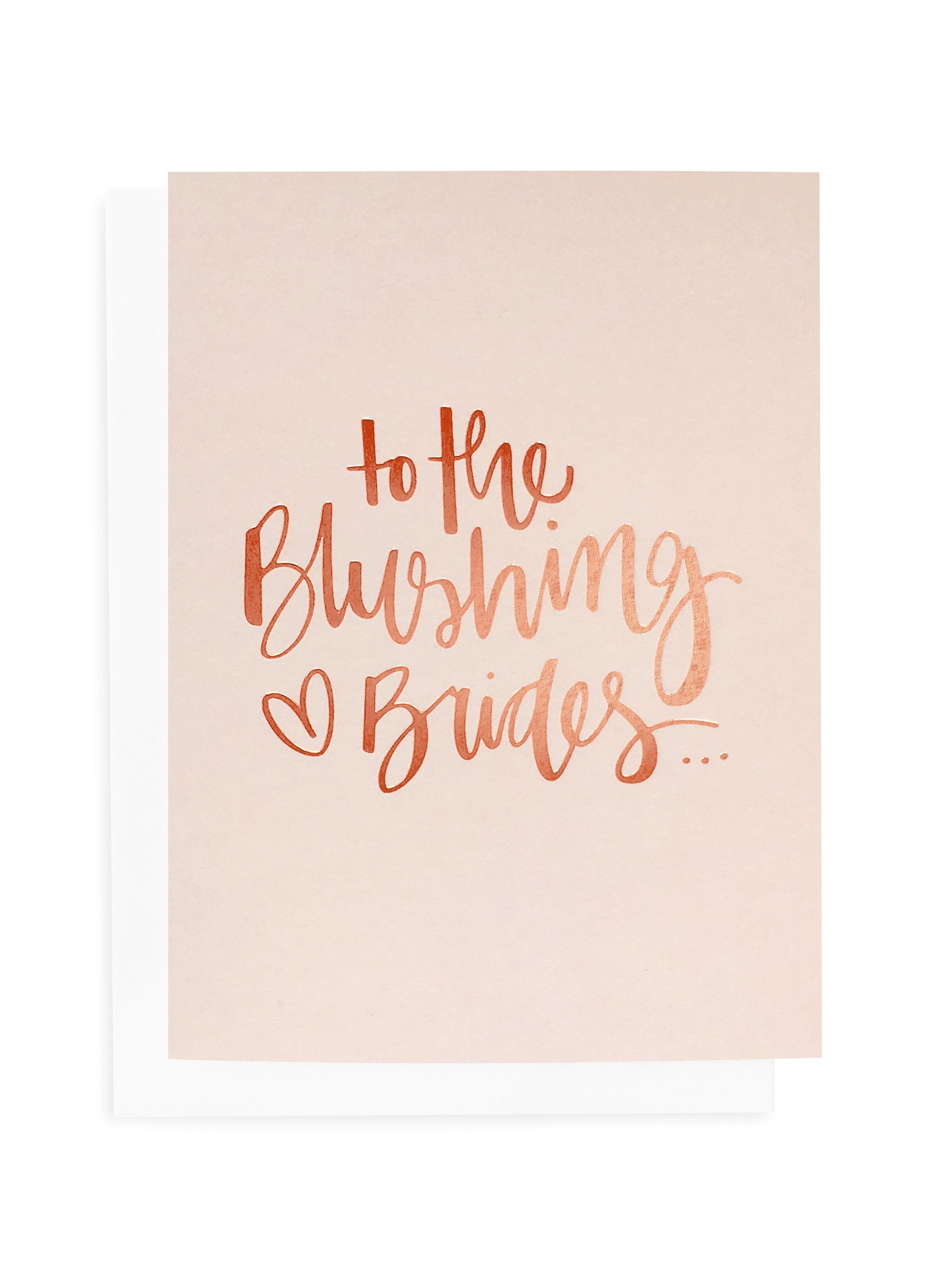 Blushing Brides Greeting Card