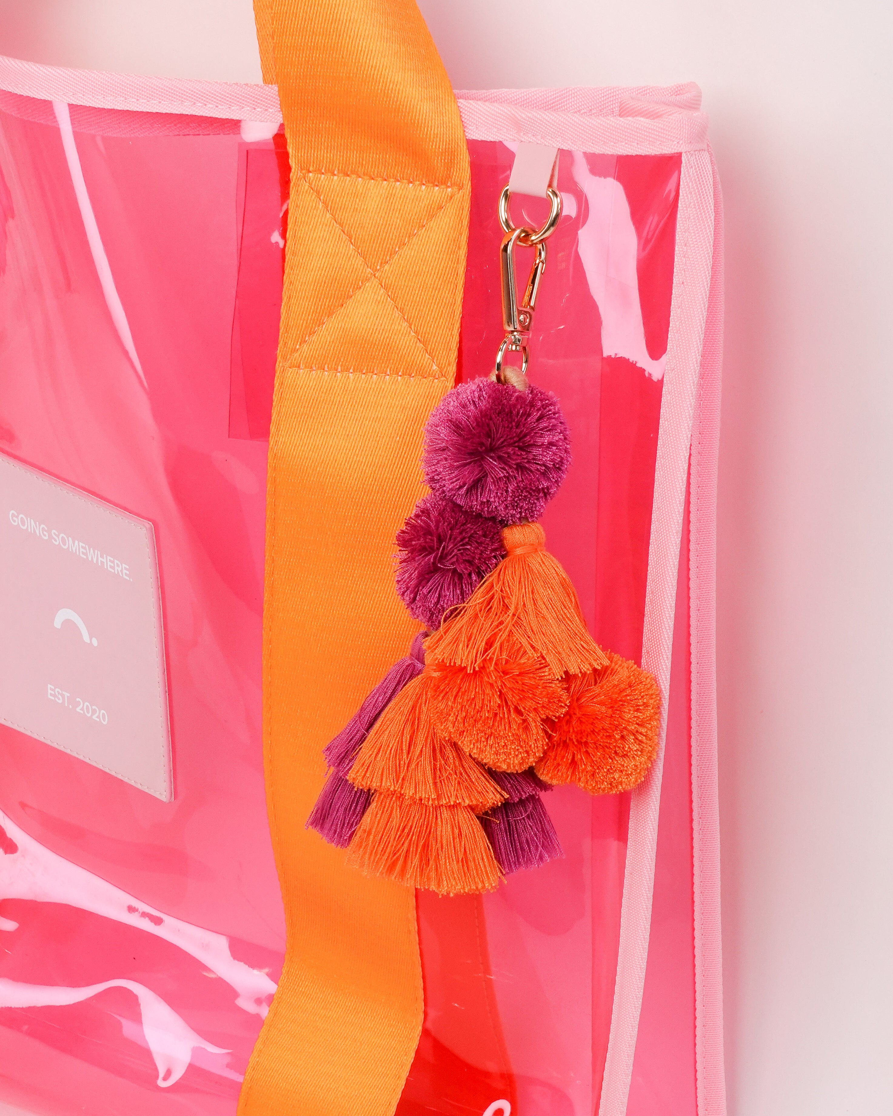 Orange & Pink Cheeky Tote Bag