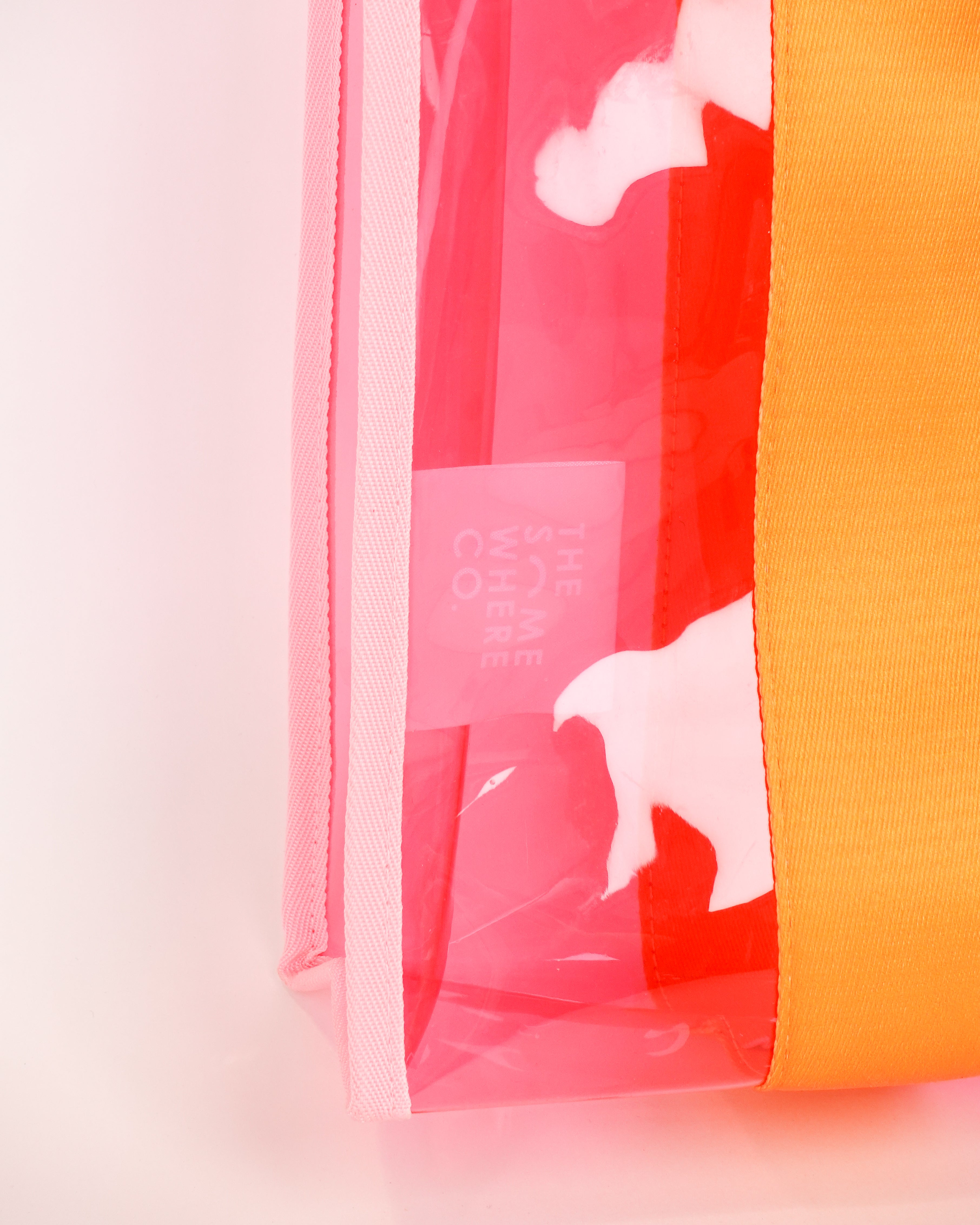 Orange & Pink Cheeky Tote Bag