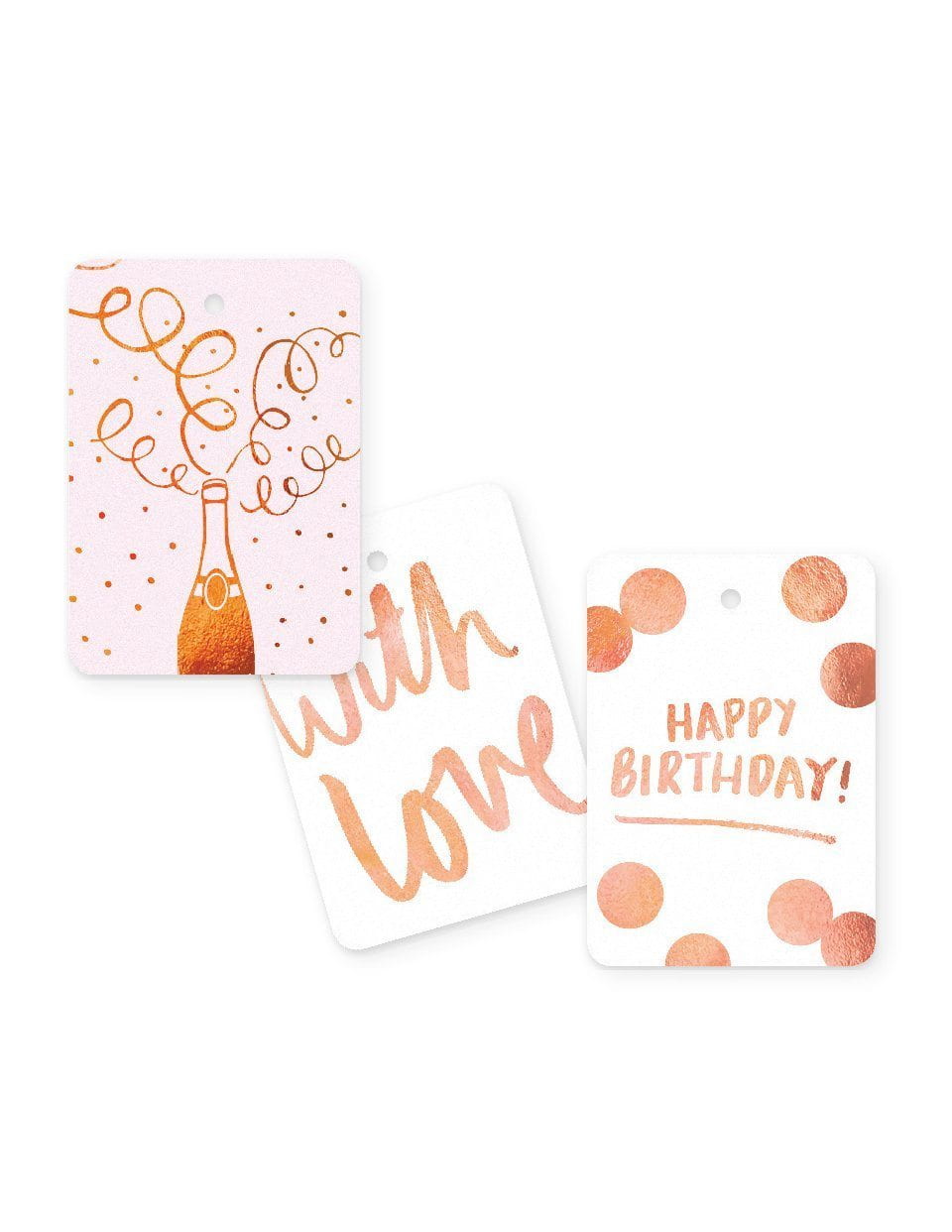 Individual Foiled Gift Tags (Print) | Blushing Confetti