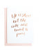 Life Is Short Greeting Card | Blushing Confetti