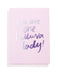 Helluva Lady foiled greeting card | Blushing Confetti