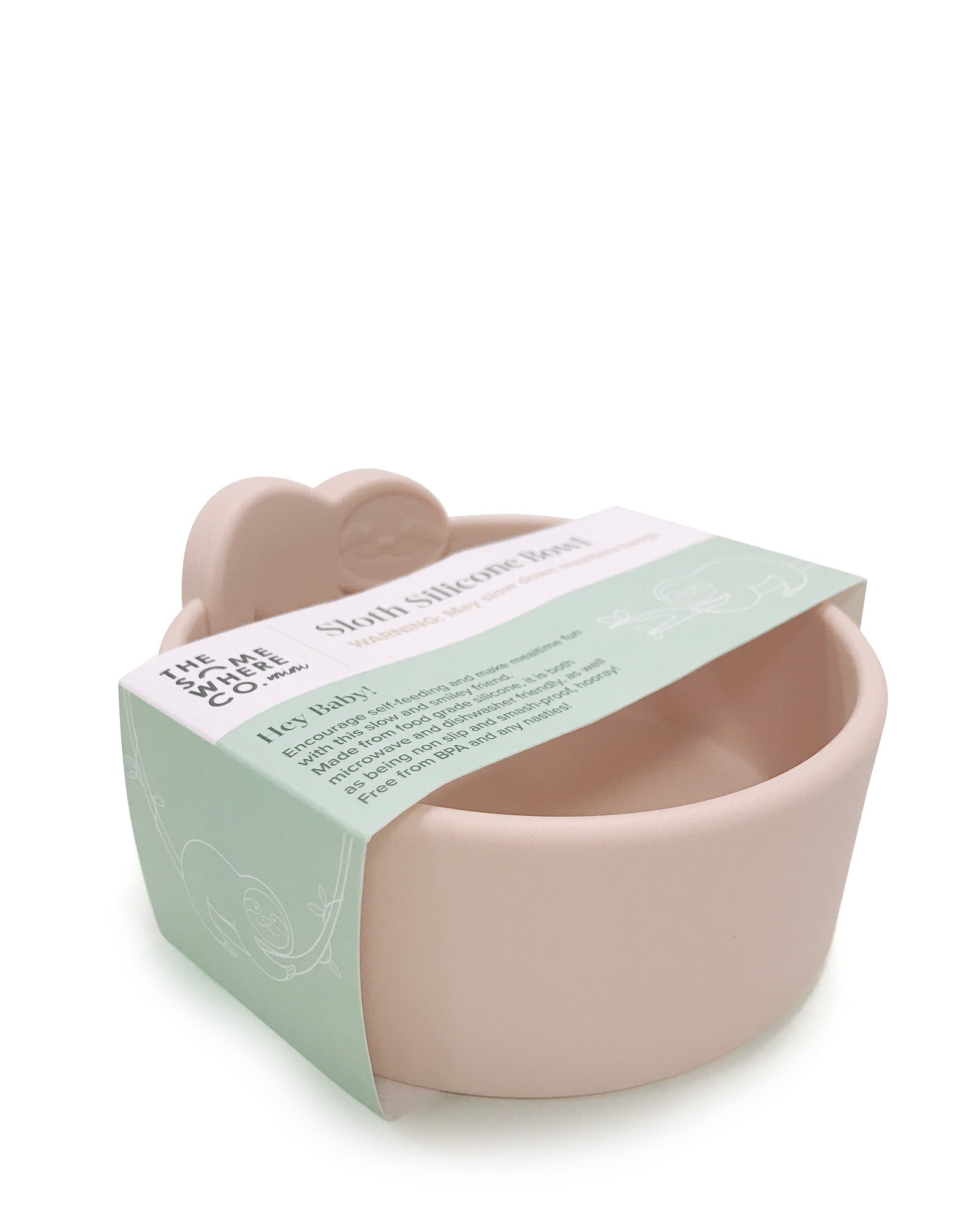 Sloth Silicone Bowl (Blush)