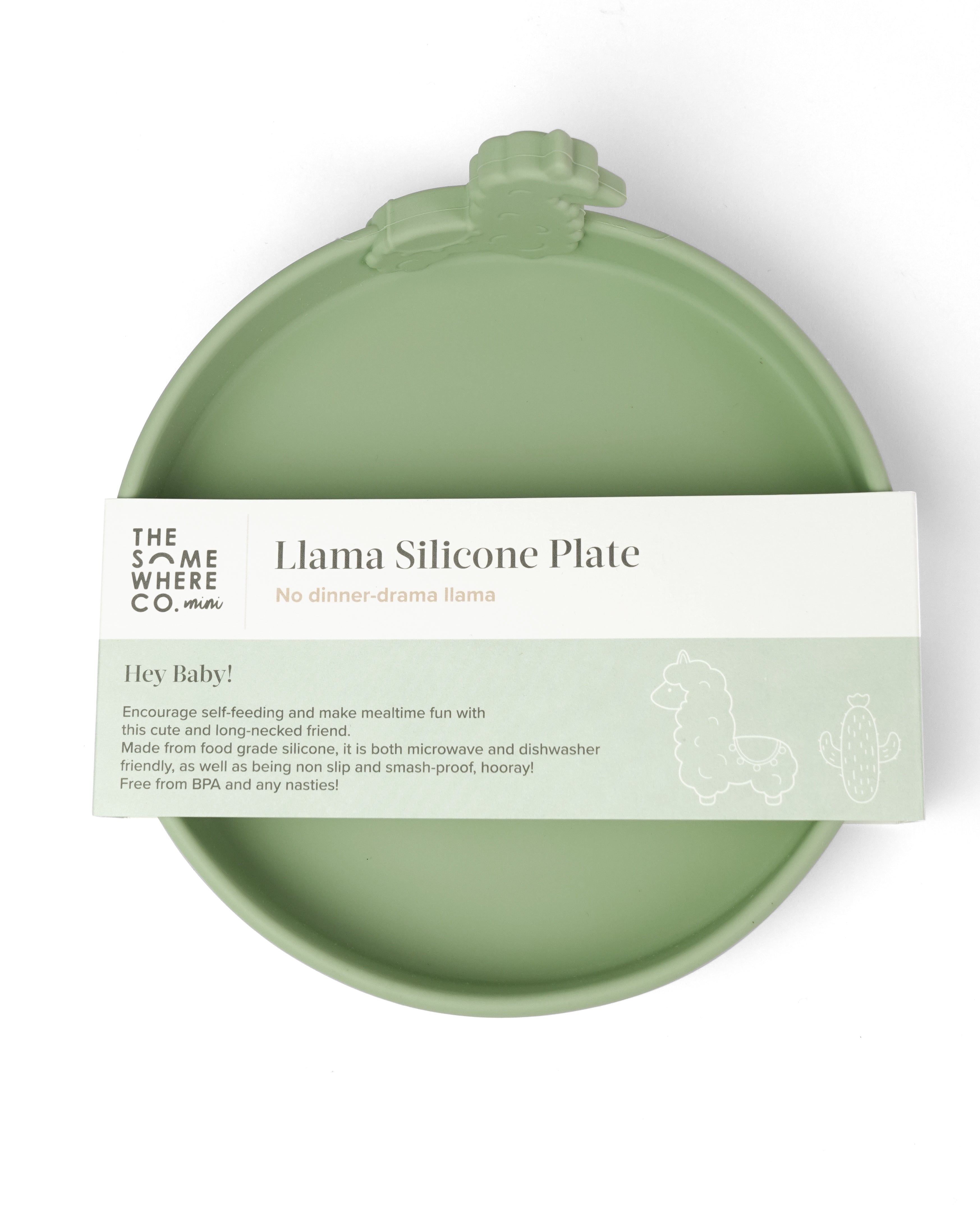 Llama Silicone Plate (Eucalyptus)
