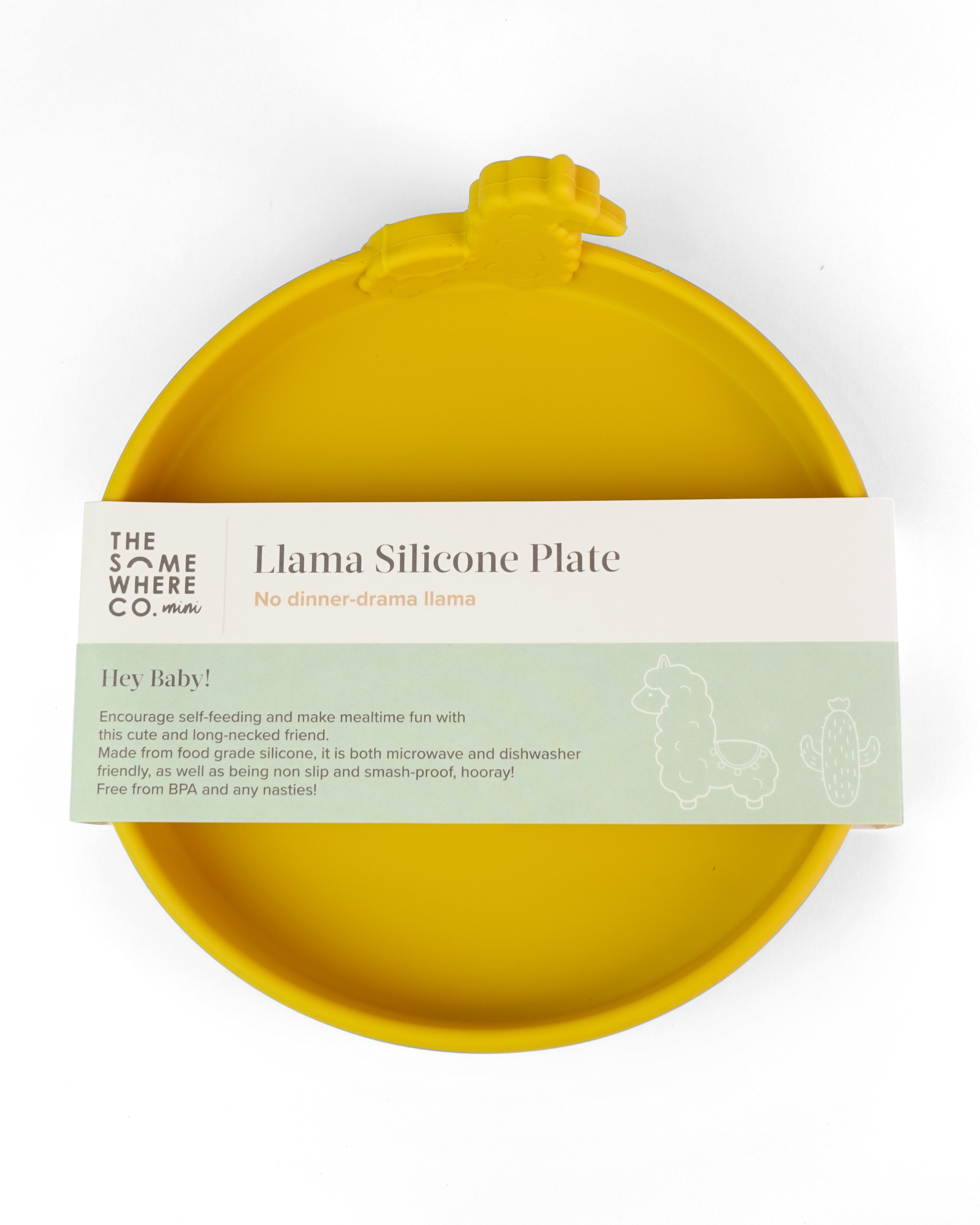 Llama Silicone Plate (Mustard)