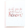 Will you be my Maid of Honour? foiled Greeting card | Blushing Confetti