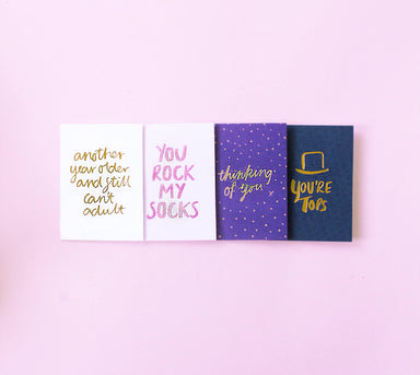 Still Can't Adult foiled greeting card | Blushing Confetti