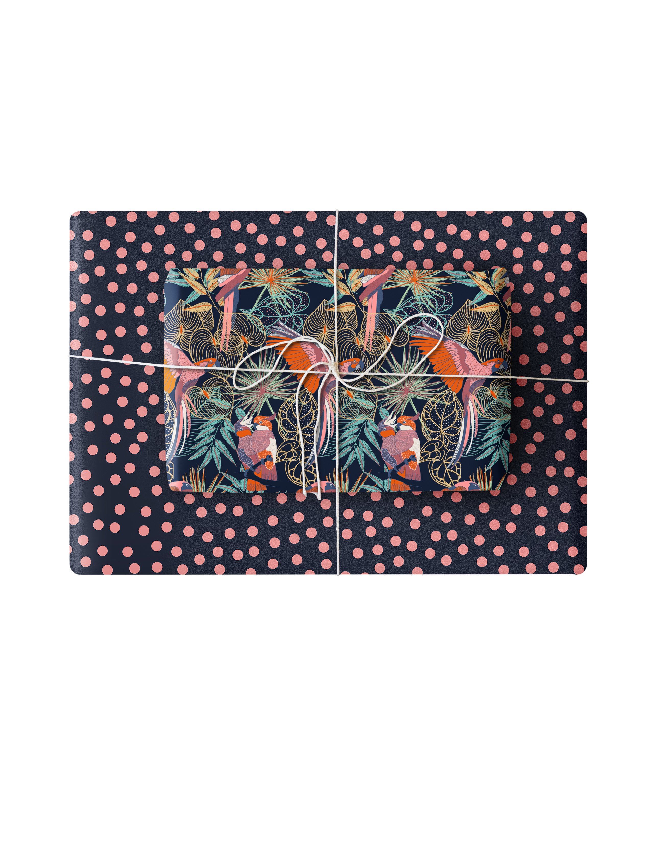 Double Sided Wrapping Paper - Tropical Birds