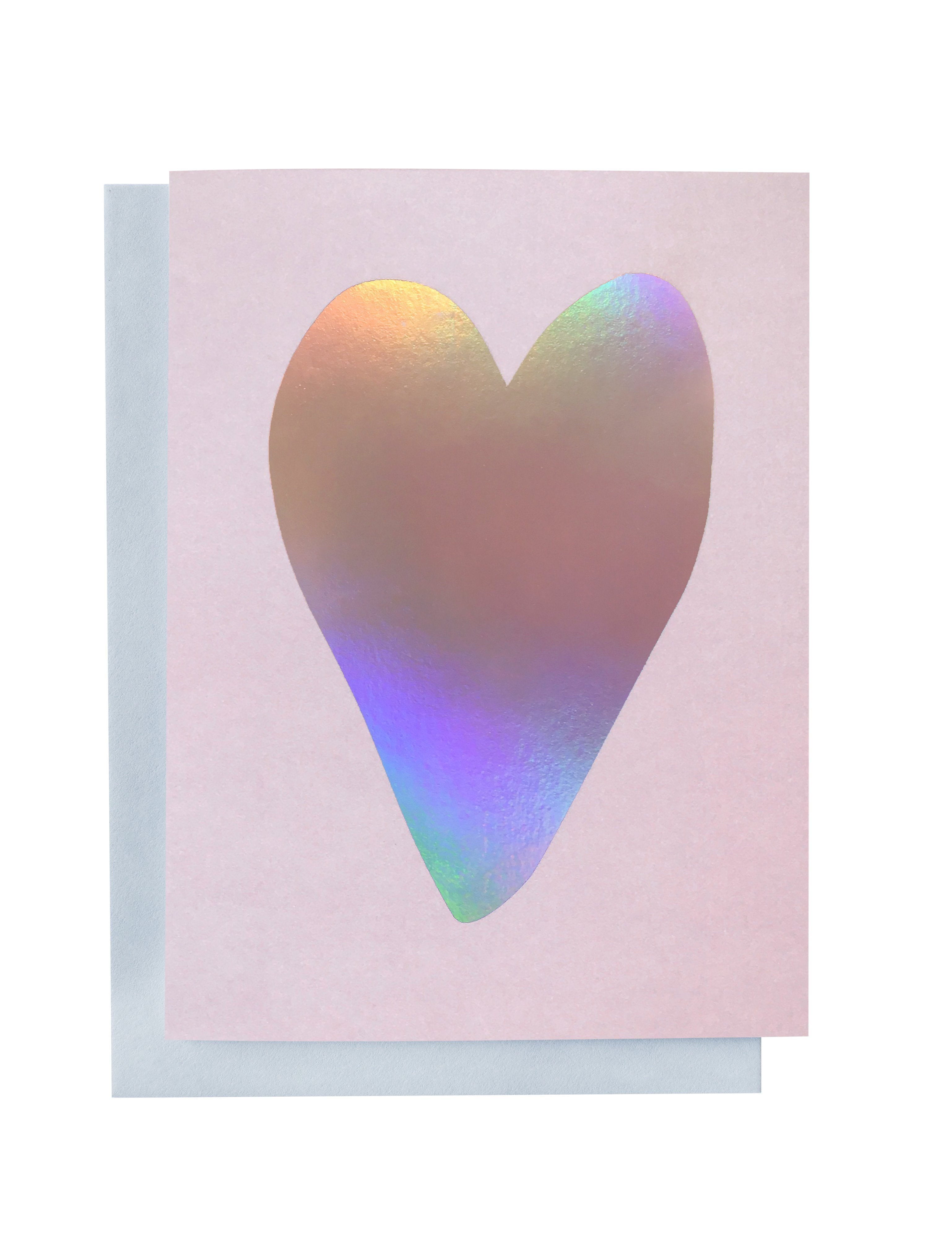 Rainbow Heart Greeting Card | Blushing Confetti