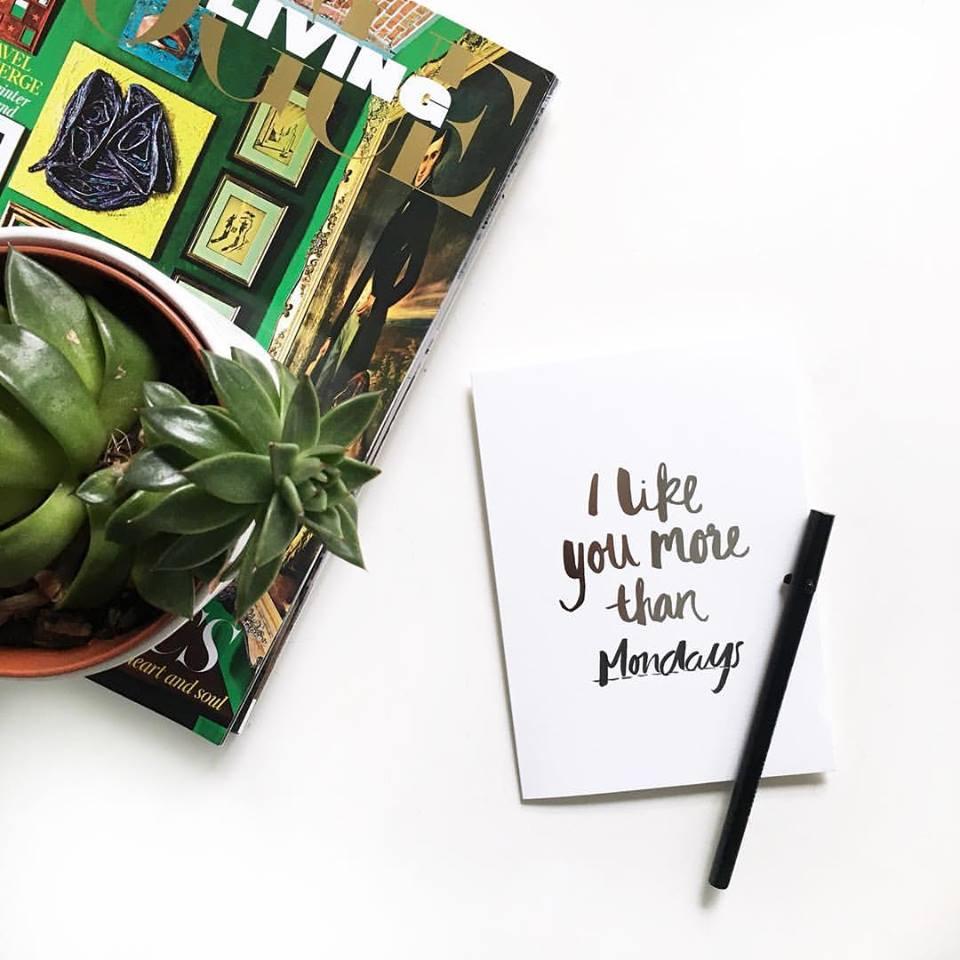 I like you more than Greeting Card | Blushing Confetti
