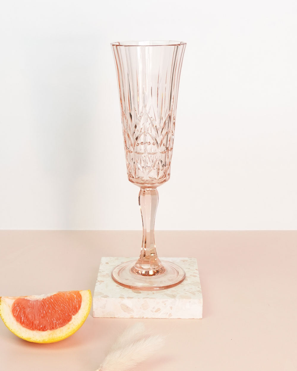 Marquee Acrylic Champagne Flute - Blush