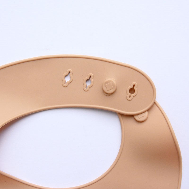 Silicone Baby Bib - Cute but Sassy (Caramel)