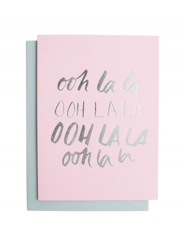 Ooh la la Greeting Card | Blushing Confetti