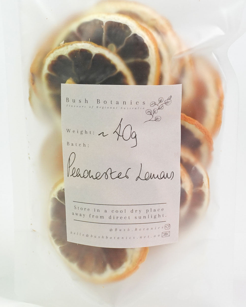 Dehydrated Lemon Garnish