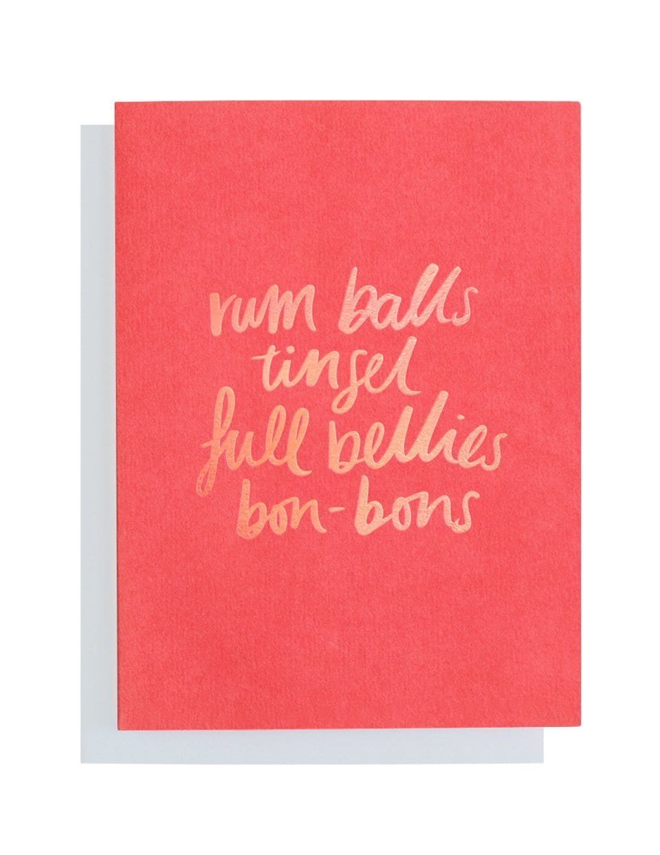 Christmas Red Favourite Things Greeting Card
