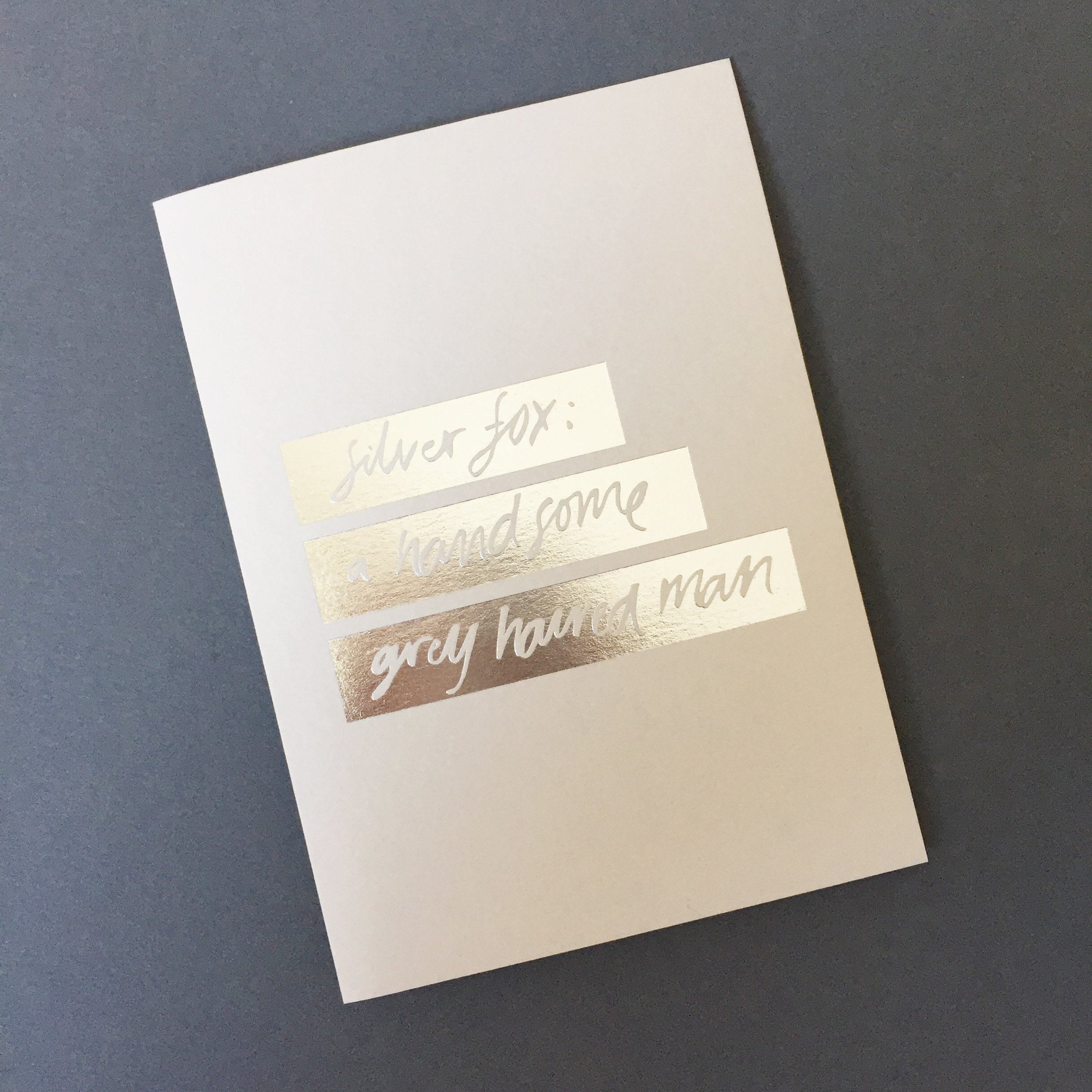 Silver Fox Greeting card | Blushing Confetti