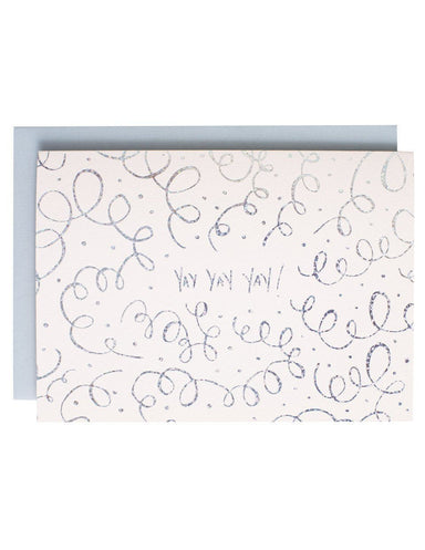 Yay yay yay Greeting Card | Blushing Confetti