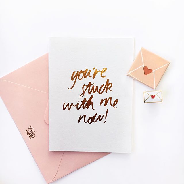 Stuck with me Greeting Card